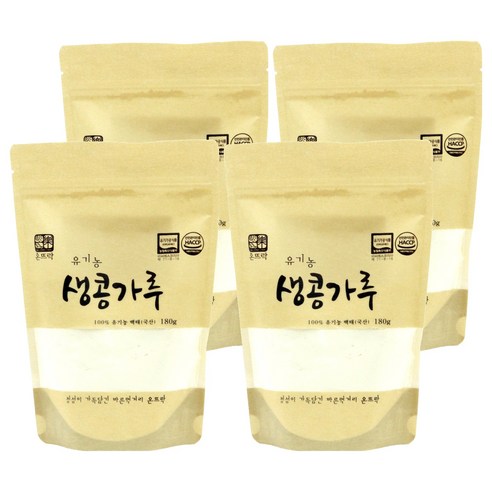 온뜨락 유기농 생콩가루, 4개, 180g