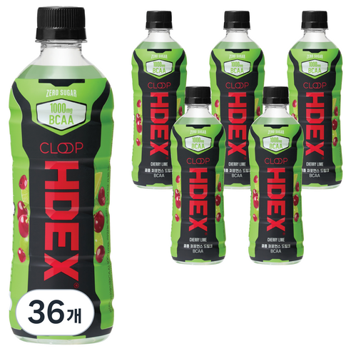 클룹 HDEX 퍼포먼스 드링크 BCAA, 500ml, 36개