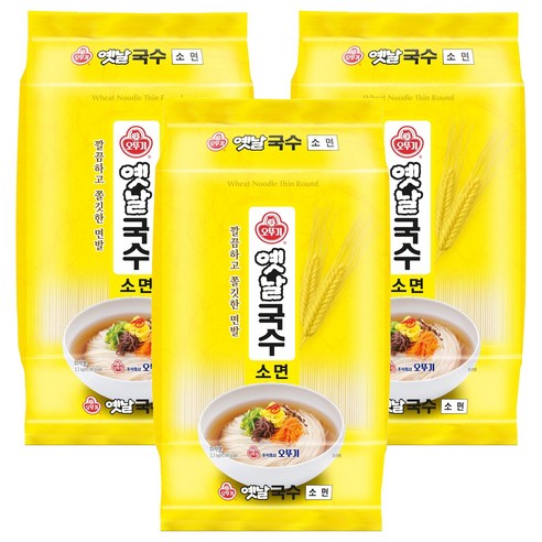 오뚜기옛날 국수 소면, 2.5kg, 3개