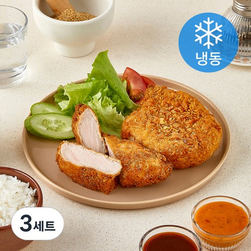 미식당 등심 돈카츠 180g x 2개입 + 소스 2종 x 50g 세트 (냉동), 460g, 3세트