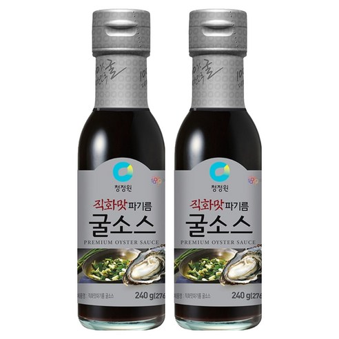 청정원 직화맛 파기름 굴소스, 240g, 2개