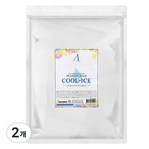 안스킨 오리지날 쿨 아이스 모델링팩 1kg, 2개, 1개입