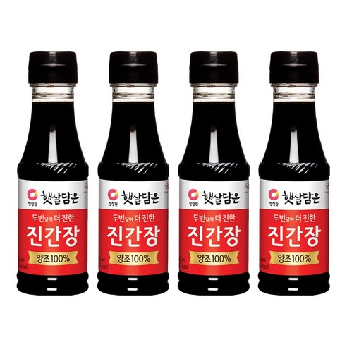 햇살담은 두번 달여 더 진한 진간장, 200ml, 4개
