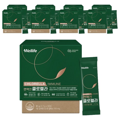 대상웰라이프 면역엔 클로렐라 30p, 81g, 9개