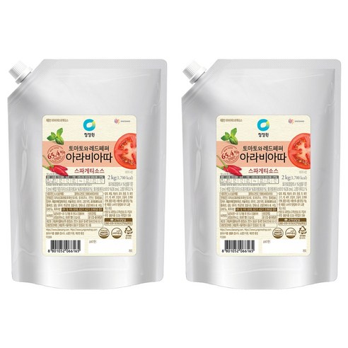 청정원 아라비아따 스파게티소스, 2kg, 2개