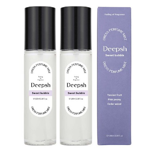 딥쉬 니치 퍼퓸 섬유향수 100ml, 스위트버블, 2개