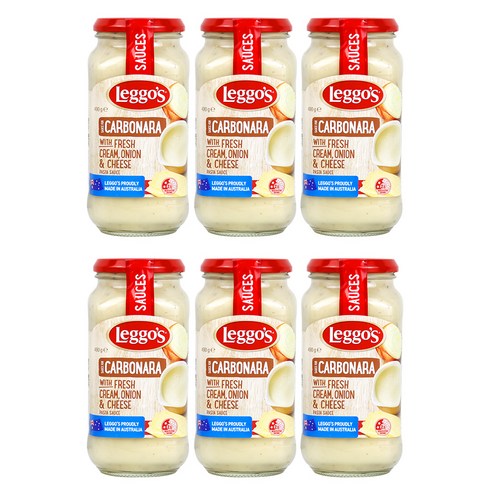 레고스 까르보나라 파스타 소스, 490g, 6개