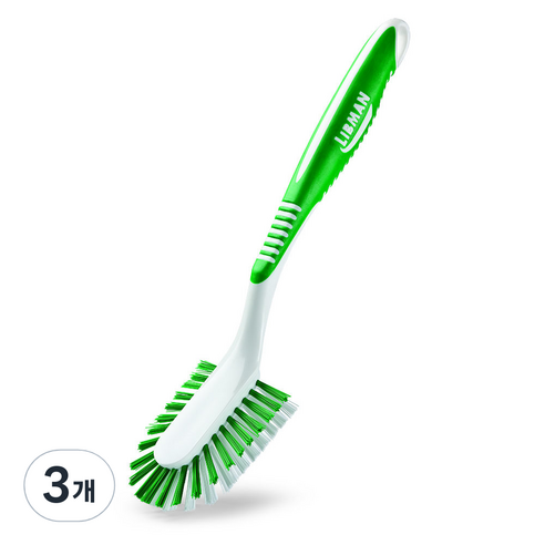 Libman 다용도 청소 브러쉬, 그린, 3개