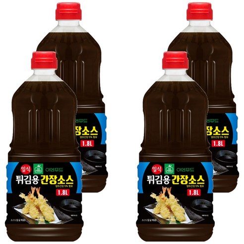 이엔 일식 튀김용 간장 소스, 1.8L, 4개