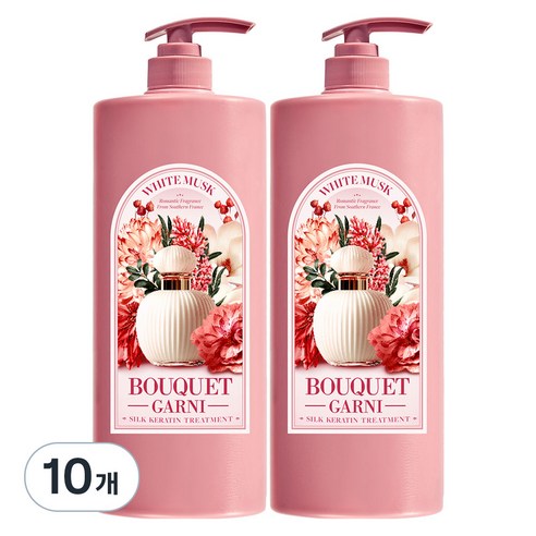 부케가르니 실크 케라틴 트리트먼트 화이트머스크, 1.5L, 10개