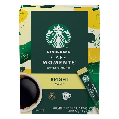스타벅스 카페모먼트 브라이트 커피, 1.2g, 70개입, 1개