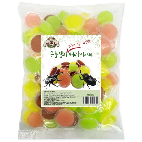 펫츠핸들러 곤충 수액젤리, 혼합색상, 1개