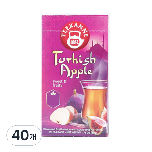 티칸네 터키쉬 애플 차, 2.5g, 40개