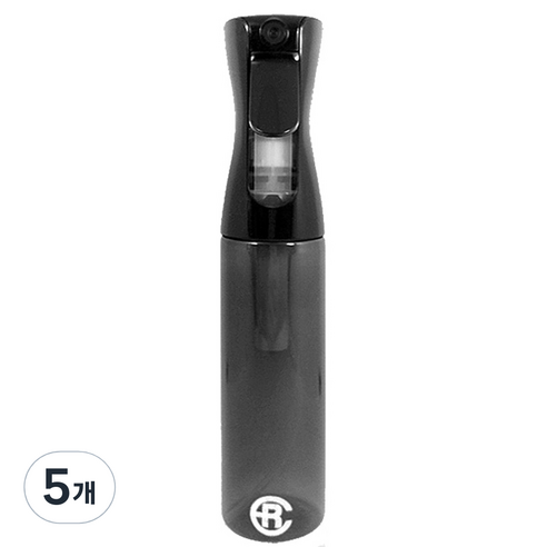 에어라파 압축 스프레이 분무기 대형 300ml, 올블랙, 5개