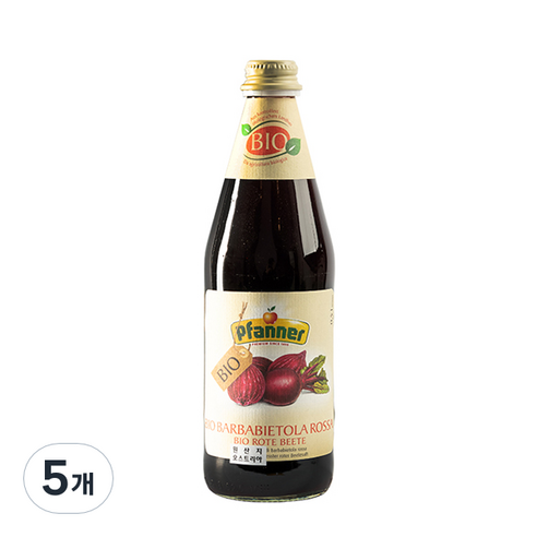 파너 유기농 비트루트 주스, 500ml, 5개