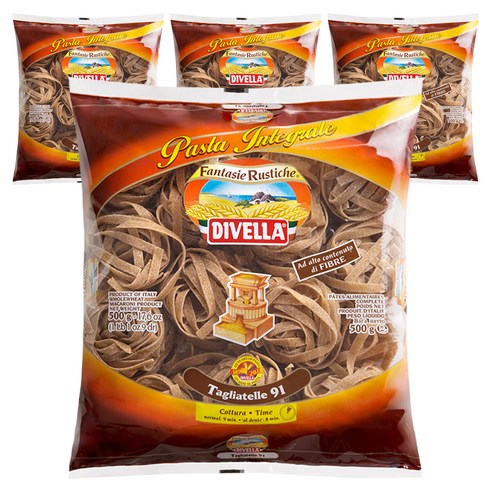 디벨라 통밀 딸리아뗄레 파스타, 500g, 4개