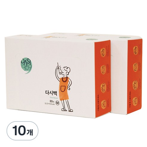 다시1369 다시백, 중(M), 80개입, 10개