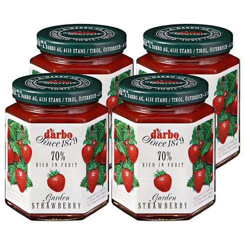 다보 다보딸기잼, 200g, 4개