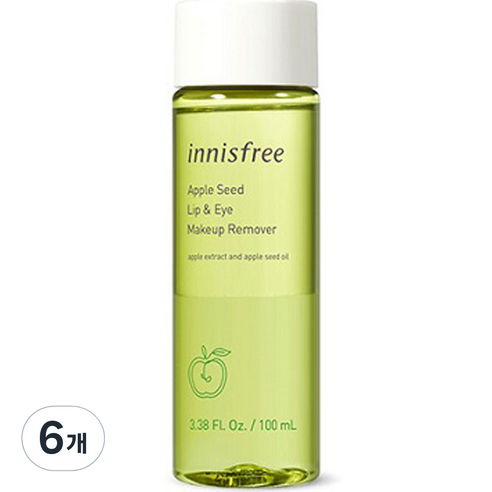 이니스프리 애플씨드 립앤아이 리무버, 100ml, 6개