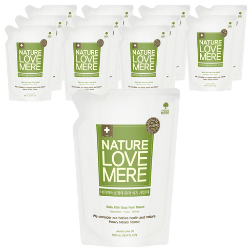 네이쳐러브메레 유아 식기 세정제, 500ml, 12개