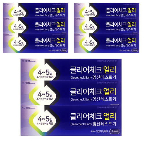 클리어체크얼리 임신테스트기, 1개입, 9개