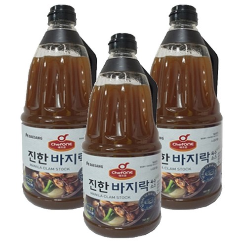 쉐프원 진한 바지락 육수소스, 2kg, 3개