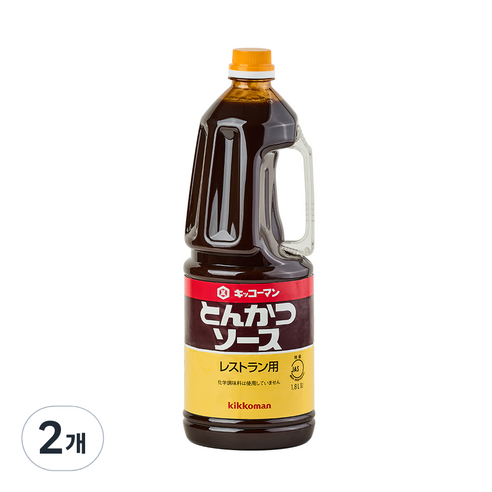 기꼬망 돈까스소스, 1.8L, 2개