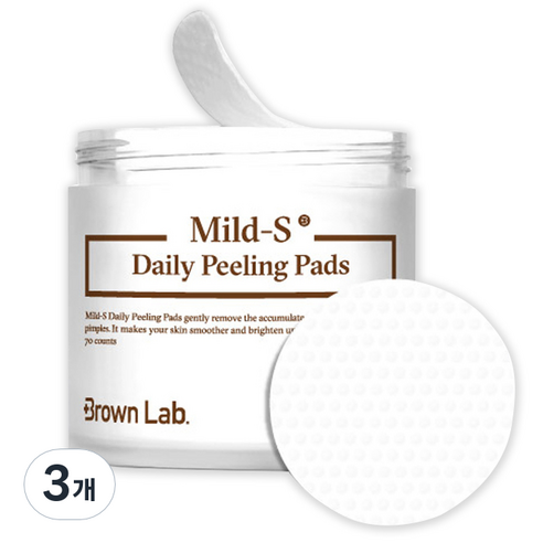 브라운랩 마일드S 데일리 필링 패드, 155ml, 3개