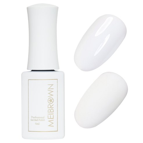 메이브라운 컬러 젤 6ml, M19 화이트네일, 1개