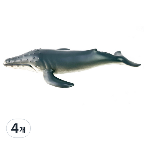 소프트 동물 피규어 혹등고래A, 4개