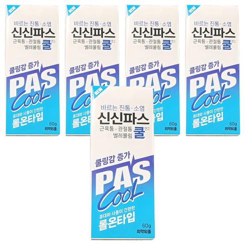 신신파스 쿨 연고 롤온타입, 1개입, 5개