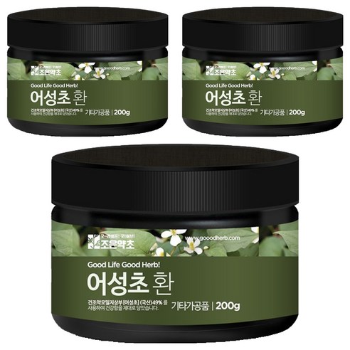 조은약초 프리미엄 어성초환, 3개, 200g