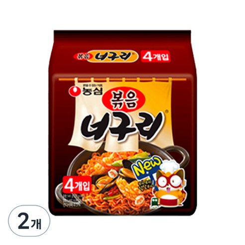 농심 볶음 너구리, 137g, 8개