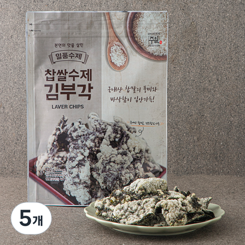 주일 일품수제 찹쌀 수제 김부각, 5개, 100g