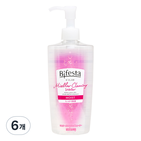 비페스타 미셀라 클렌징 워터 모이스트, 400ml, 6개