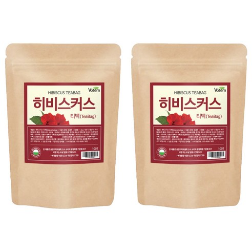 VOTEM 히비스커스 삼각티백, 1.2g, 50개입, 2개