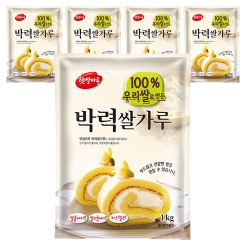대두식품 박력쌀가루, 1kg, 5개