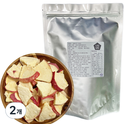 동결건조 사과칩, 150g, 2개