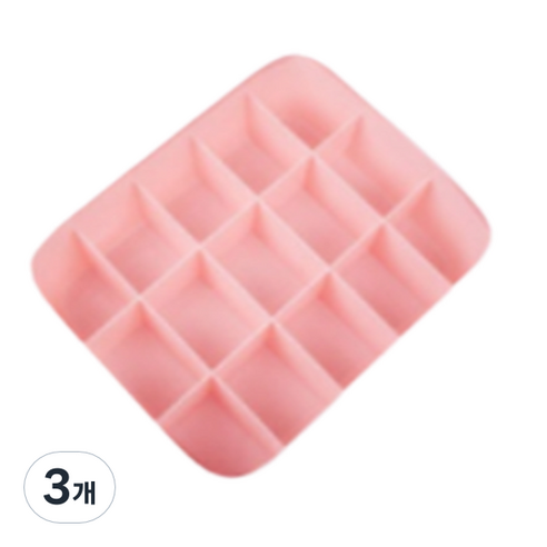 로이윙 다용도 서랍 속옷 양말 수납 정리함 15칸, 핑크, 3개