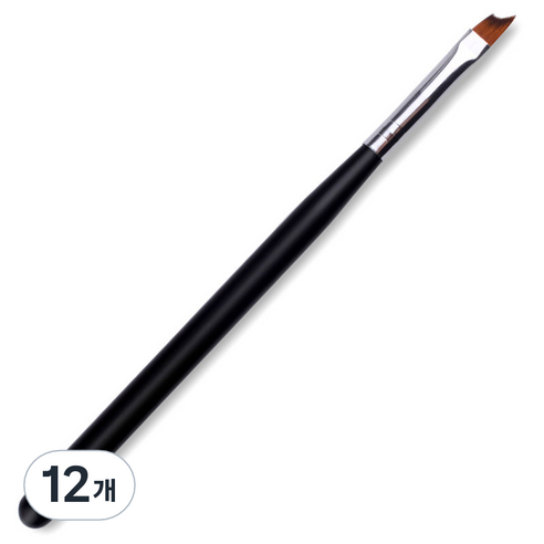네일 프렌치 브러쉬 MA_09_01, 혼합색상, 12개