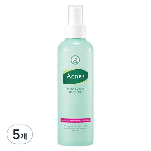 아크네스 퍼펙트 솔루션 바디미스트, 200ml, 5개
