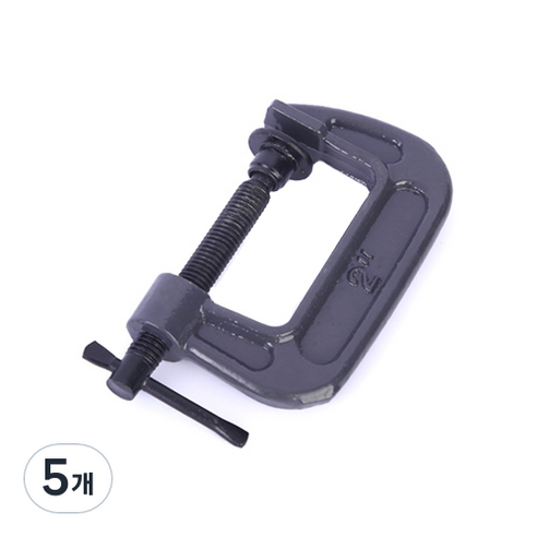 OON 목공 C형 클램프 50mm, 5개