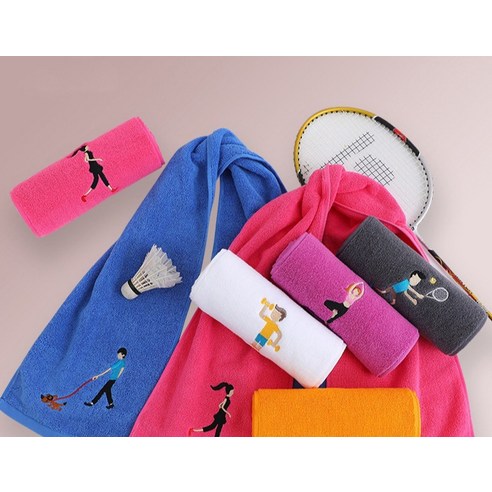 일상에 스며드는 섬세함, 디모어 자수 스포츠 타월