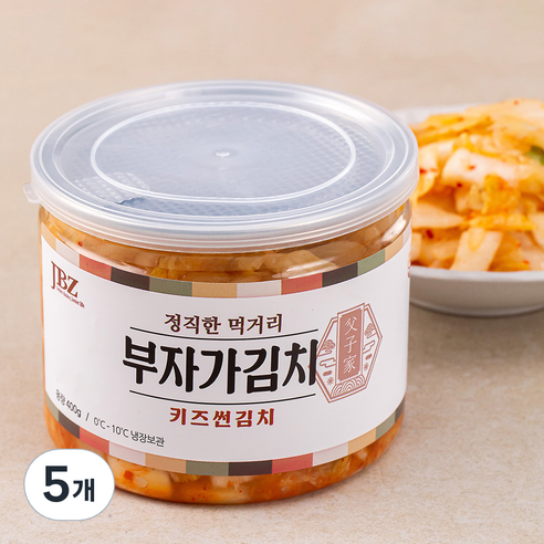 부자가김치 키즈 썬김치, 400g, 5개