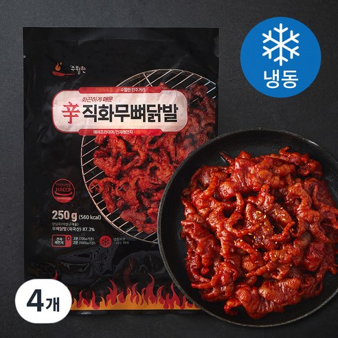 [로켓프레시] 수월한 직화 무뼈닭발 (냉동)