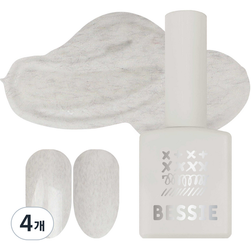 베씨 컬러 젤네일, TD16 블러 아이보리, 11ml, 4개