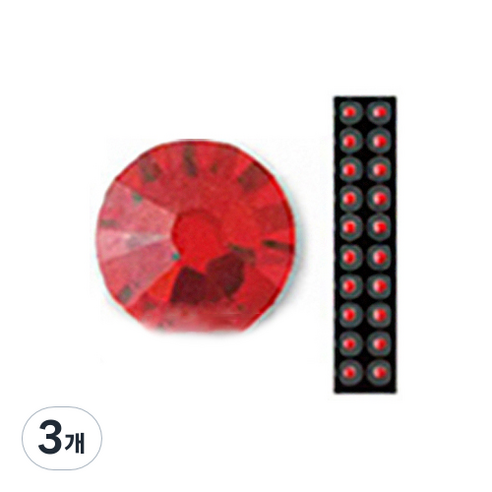 와사비네코 미미츠보 쥬얼리 귀지압패치 M 3.0mm 20p, 라이트시암, 3개