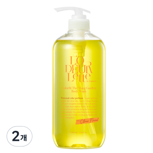 로더렛 인 잉글랜드 컬러핏 바디 워시 더 일랑 가든, 1000ml, 2개