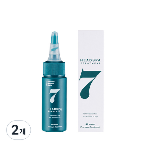 헤드스파7 파란눈 블랙 헤어팩 트리트먼트, 35ml, 2개