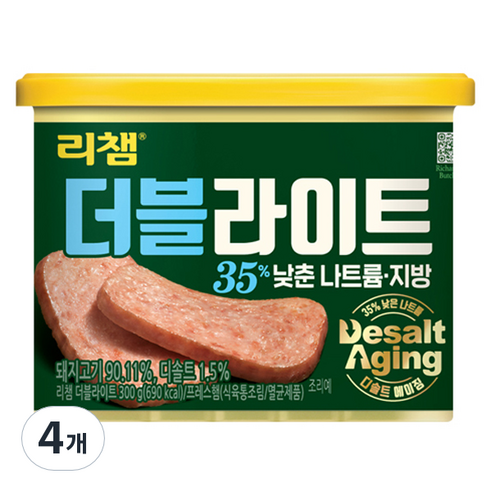 리챔 동원 더블라이트, 300g, 4개